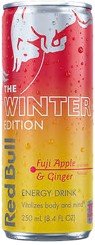 Boisson Ennergisante Red Bull Winter Fuji Apple Ginger livré à Nice par Night Express