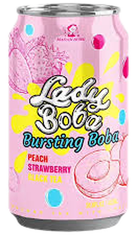 Soft Bubble Tea Peach Strawberry Black Tea livré à Nice par Night Express