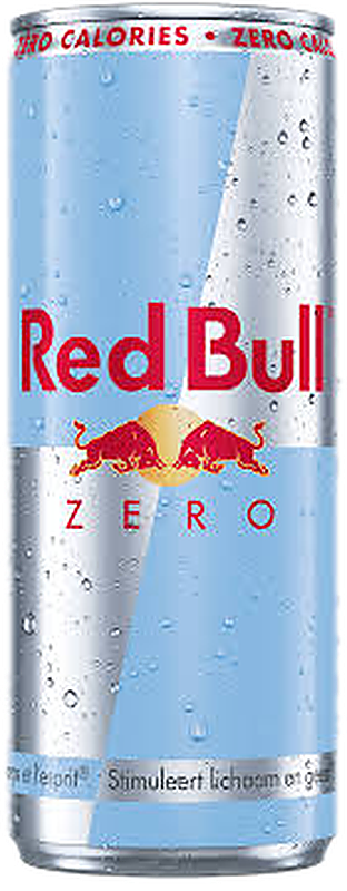 Boisson=ennergisante Red Bull Zero livré à Nice par Night Express