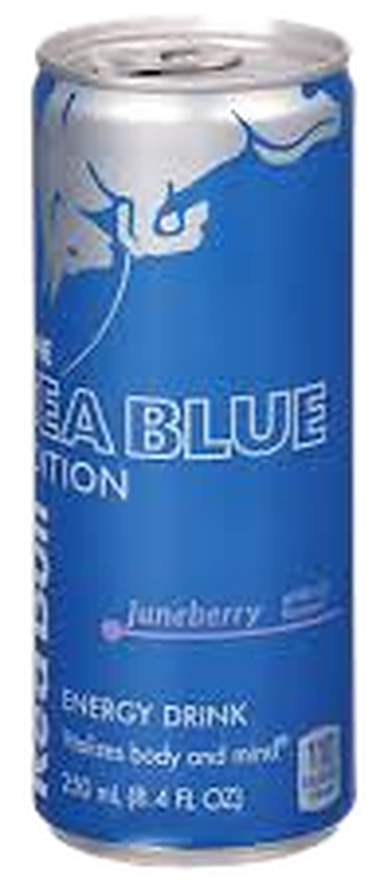 Boisson Ennergisante Red Bul Sea Blue Juneberry livré à Nice par Night Express