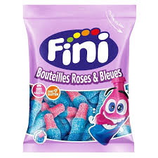 Bonbon Fini Bouteille Rose Bleu livré à Nice par Night Express